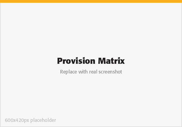 ECLHive provision matrix screen