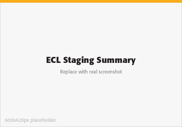 ECLHive staging summary screen
