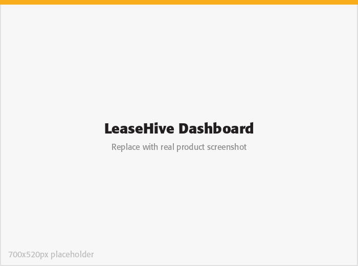 LeaseHive dashboard showing lease summary and ROU schedule